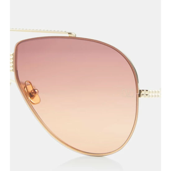 Valentino Pilot Aviator Sunglasses 3 Valentino Pilot Aviator Sunglasses