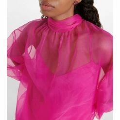 Valentino Tie-neck Silk Organza Blouse 10 Valentino Tie-neck Silk Organza Blouse -Deals Valentino Store unnamed file 1521