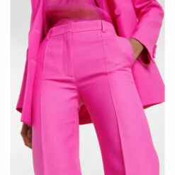 Valentino Flared Wool And Silk Crêpe Pants -Deals Valentino Store unnamed file 1525