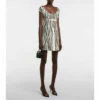 Valentino Zebra-print Wool-blend Crêpe Minidress -Deals Valentino Store unnamed file 1569