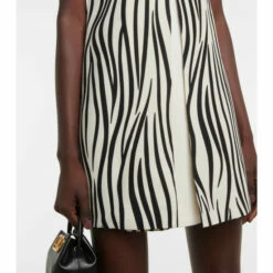 Valentino Zebra-print Wool-blend Crêpe Minidress -Deals Valentino Store unnamed file 1572