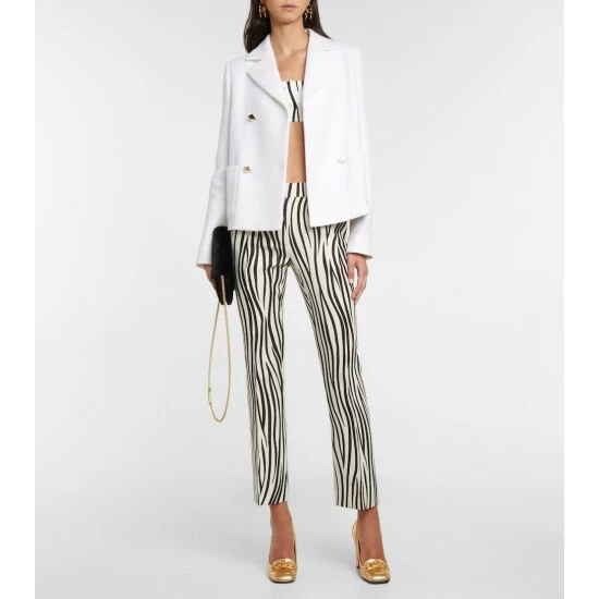 Valentino Zebra-print Cotton And Silk Bralette 3 Valentino Zebra-print Cotton And Silk Bralette