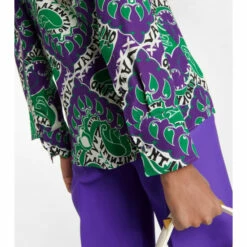 Valentino Tie-neck Printed Silk Blouse -Deals Valentino Store unnamed file 158
