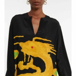 Valentino Drago Re-Edition Printed Silk Maxi Dress -Deals Valentino Store unnamed file 1585