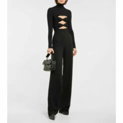 Valentino Cutout Mockneck Bodysuit