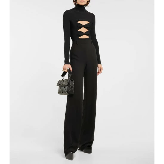 Valentino Cutout Mockneck Bodysuit 3 Valentino Cutout Mockneck Bodysuit