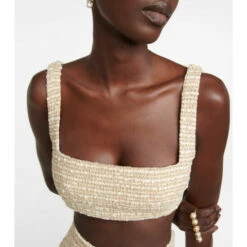 Valentino Cotton-blend Bouclé Crop Top -Deals Valentino Store unnamed file 1604