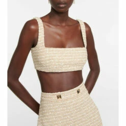 Valentino Cotton-blend Bouclé Crop Top -Deals Valentino Store unnamed file 1605