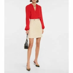Valentino Tweed Miniskirt