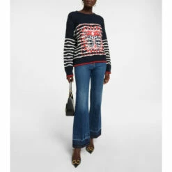 Valentino Bandana-detail Cotton-blend Sweater