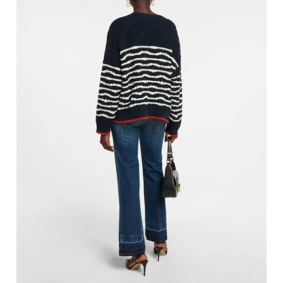 Valentino Bandana-detail Cotton-blend Sweater 4 Valentino Bandana-detail Cotton-blend Sweater - Image 2