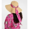 Valentino Scarf-trimmed Raffia Sun Hat 2 Valentino Scarf-trimmed Raffia Sun Hat -Deals Valentino Store unnamed file 163