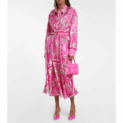 Valentino Printed Silk Crêpe De Chine Maxi Dress