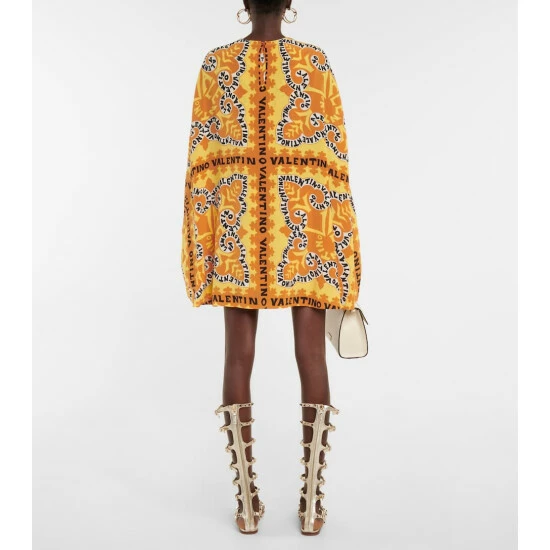 Valentino Printed Silk Crêpe De Chine Minidress 4 Valentino Printed Silk Crêpe De Chine Minidress - Image 2