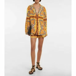 Valentino Printed Silk Crêpe Shorts