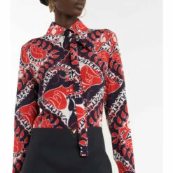 Valentino Tie-neck Printed Silk Minidress -Deals Valentino Store unnamed file 1688