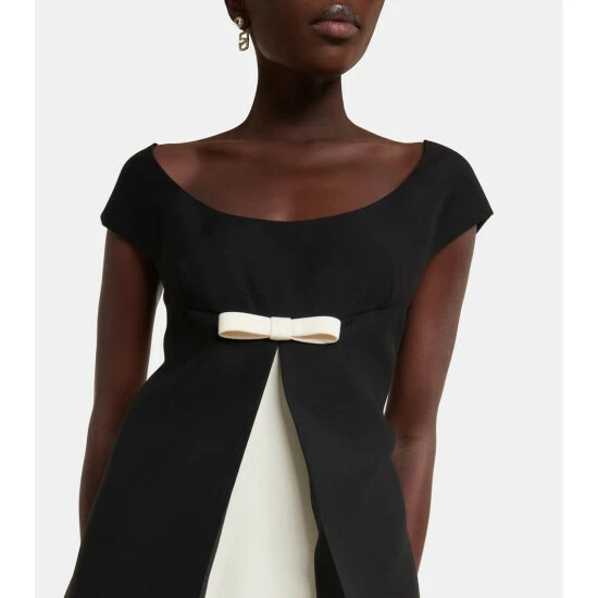 Valentino Wool And Silk Minidress 5 Valentino Wool And Silk Minidress - Image 3