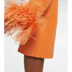 Valentino Feather-trimmed Faille Minidress -Deals Valentino Store unnamed file 1695