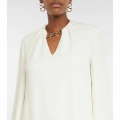 Valentino Bridal VLogo Silk Midi Dress -Deals Valentino Store unnamed file 1710