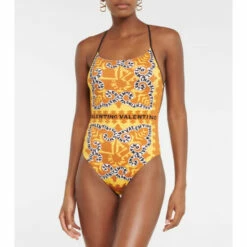 Valentino Logo Printed Swimsuit