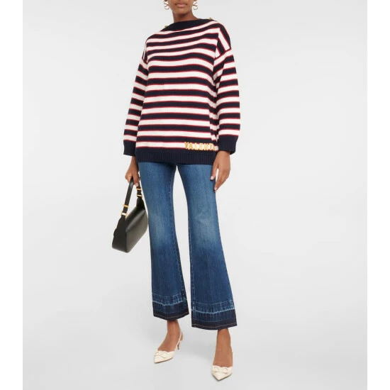 Valentino Striped Cotton Sweater 3 Valentino Striped Cotton Sweater