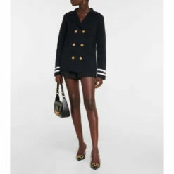 Valentino Double-breasted Cotton Blazer