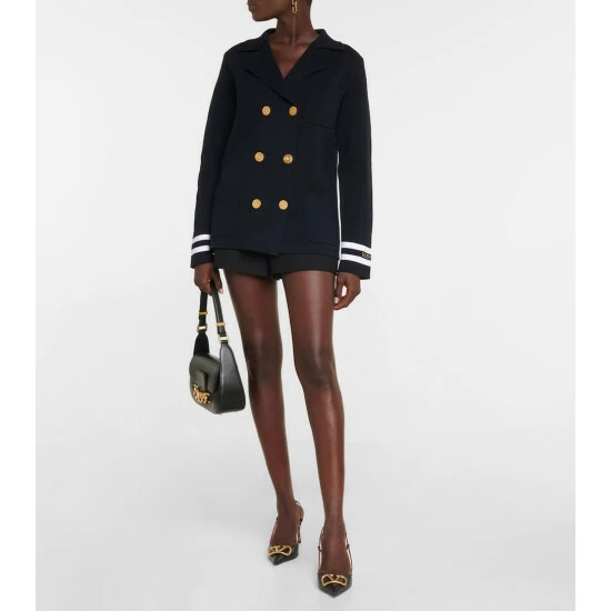 Valentino Double-breasted Cotton Blazer 3 Valentino Double-breasted Cotton Blazer