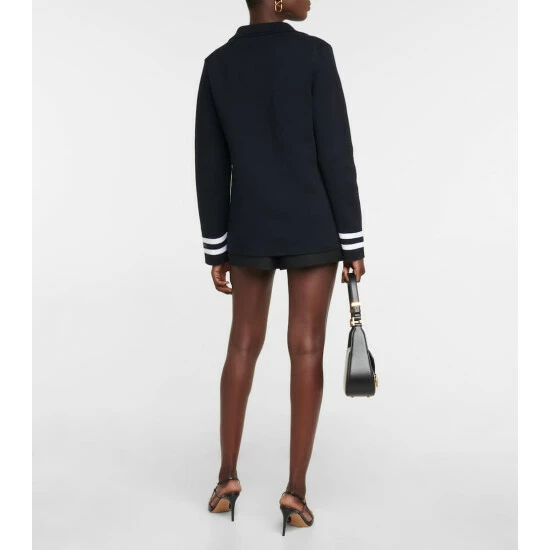 Valentino Double-breasted Cotton Blazer 4 Valentino Double-breasted Cotton Blazer - Image 2