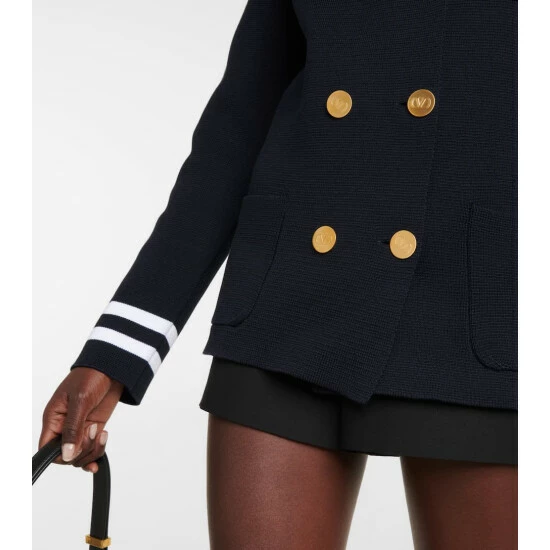 Valentino Double-breasted Cotton Blazer 6 Valentino Double-breasted Cotton Blazer - Image 4