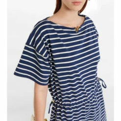Valentino Striped Cotton Jersey Minidress -Deals Valentino Store unnamed file 1751