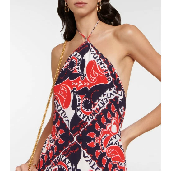 Valentino Printed Silk Crêpe De Chine Jumpsuit 5 Valentino Printed Silk Crêpe De Chine Jumpsuit - Image 3