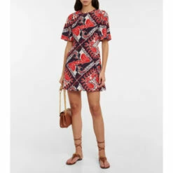 Valentino Printed Silk Minidress