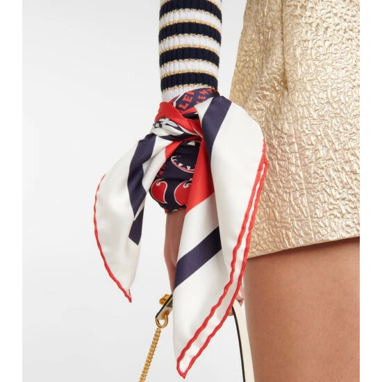 Valentino Printed Silk Scarf 4 Valentino Printed Silk Scarf - Image 2