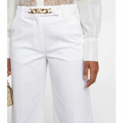 Valentino VLogo Cotton Mid-rise Wide-leg Pants -Deals Valentino Store unnamed file 1791