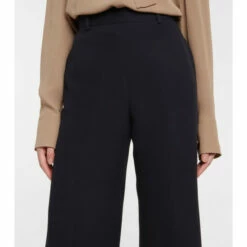 Valentino High-rise Straight Silk Pants -Deals Valentino Store unnamed file 1812