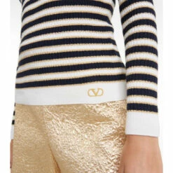 Valentino Striped Wool And Cashmere-blend Sweater -Deals Valentino Store unnamed file 1817