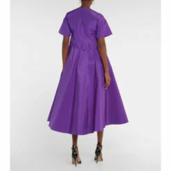 Valentino Gathered Silk Midi Dress 9 Valentino Gathered Silk Midi Dress -Deals Valentino Store unnamed file 182
