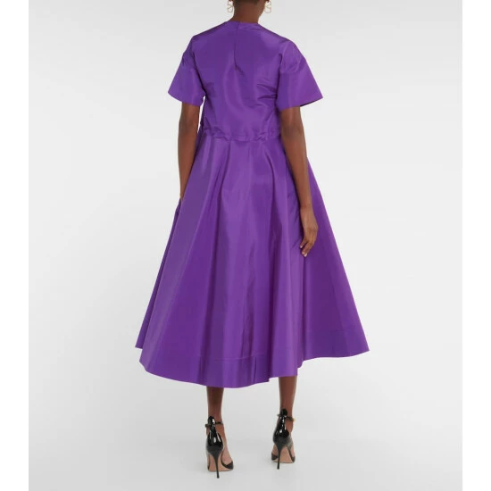 Valentino Gathered Silk Midi Dress 4 Valentino Gathered Silk Midi Dress - Image 2