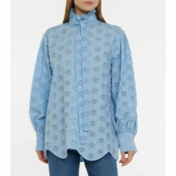 Valentino Broderie Anglaise Cotton-blend Blouse -Deals Valentino Store unnamed file 1826