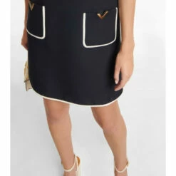 Valentino VGOLD Wool And Silk Minidress -Deals Valentino Store unnamed file 1830