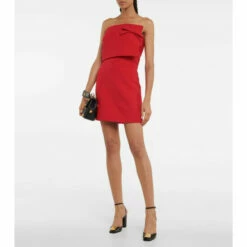 Valentino Wool And Silk Crêpe Minidress