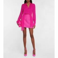 Valentino Wool And Silk Crêpe Miniskirt