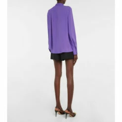 Valentino Tie-neck Silk Georgette Blouse -Deals Valentino Store unnamed file 1884