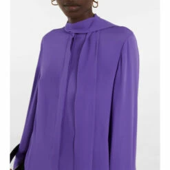 Valentino Tie-neck Silk Georgette Blouse -Deals Valentino Store unnamed file 1885