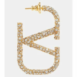 Valentino VLogo Crystal-embellished Earrings