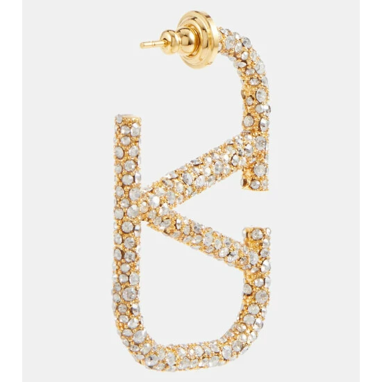 Valentino VLogo Crystal-embellished Earrings 6 Valentino VLogo Crystal-embellished Earrings - Image 4