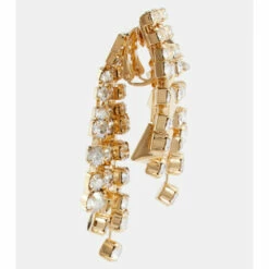 Valentino Crystal And Rockstud Drop Earrings