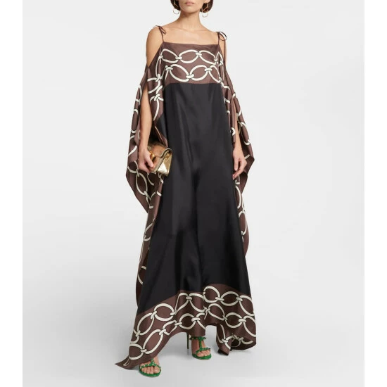 Valentino Chain 1967 Silk Kaftan 3 Valentino Chain 1967 Silk Kaftan