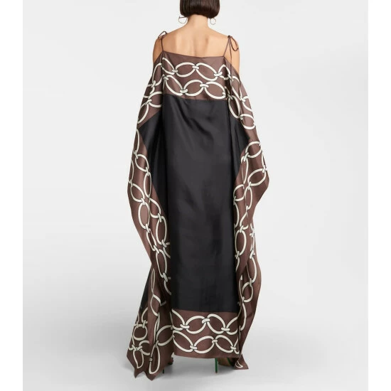 Valentino Chain 1967 Silk Kaftan 4 Valentino Chain 1967 Silk Kaftan - Image 2