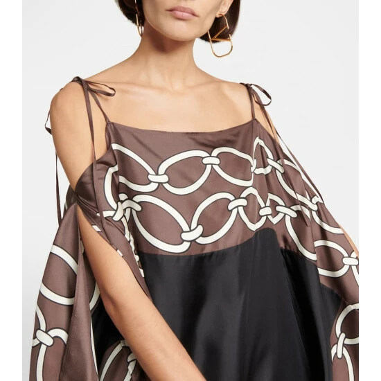 Valentino Chain 1967 Silk Kaftan 5 Valentino Chain 1967 Silk Kaftan - Image 3